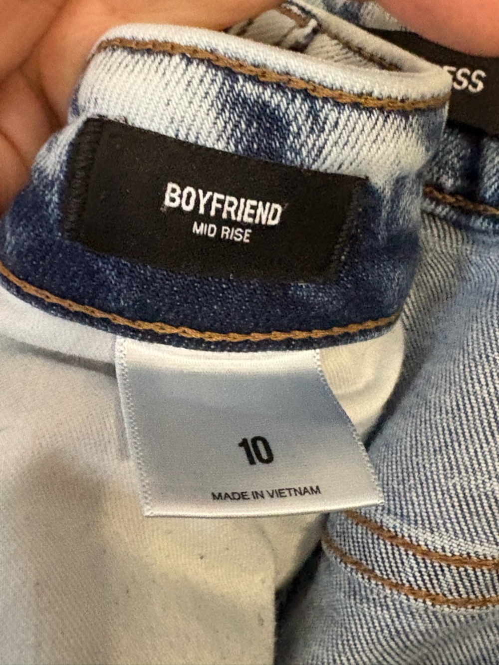 Express Light Blue Distressed Women’s Jeans - Picture 8 of 9